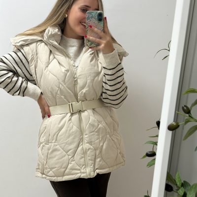 CHALECO CINTIA BEIGE